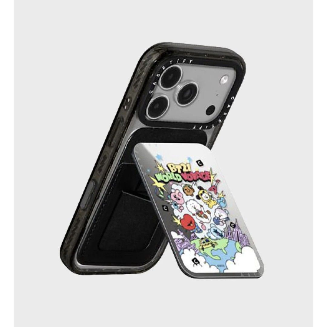 BT21 X CASETiFY Card Holder Stand (Category: Cases & Sleeves) located in Cainta. Submitted by shopchelonline (Listing ID 1450386619, Image 2). Description: BT21 X CASETiFY Card Holder Stand 🛒2,580.00each(all in)+lsf DP: 50% PAYO RB: Flexi Payment; NETA 💎Pre-order -NO RUSH SHIPPING 💎Korea Pasabuy - NORMAL ETA 💎Colors may vary due to lighting. 💎Availability and price may vary 💎The outer case/box is simply for protecting goods. (Damages such a