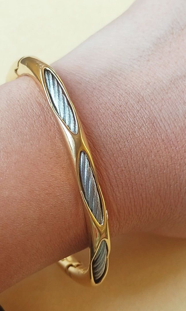 Charriol bangle from japan (Category: Luxury Accessories) located in Manila. Submitted by osaze_27japanbags (Listing ID 1450427848, Image 1). Description: Charriol 2 tone bangle from japan no flaws with stamp size 18cm with gift box kindly pm me.