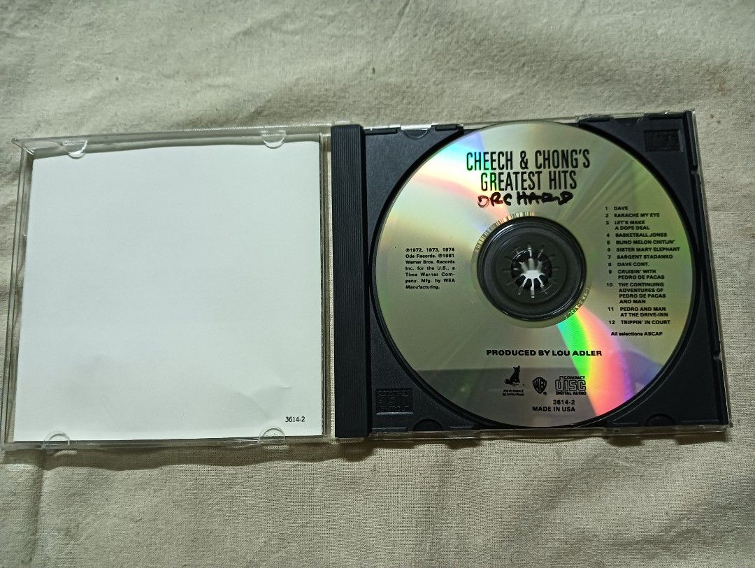 Cheech & Chong's - Greatest Hits (Category: CDs & DVDs) located in Kuala Lumpur. Submitted by lovebuzz182 (Listing ID 1450322400, Image 2). Description: CDs Cheech & Chong's - Greatest Hits CD & inlay dlm keadaan baik Tiada urusan cod buat masa ni hanya pos shj TQ.