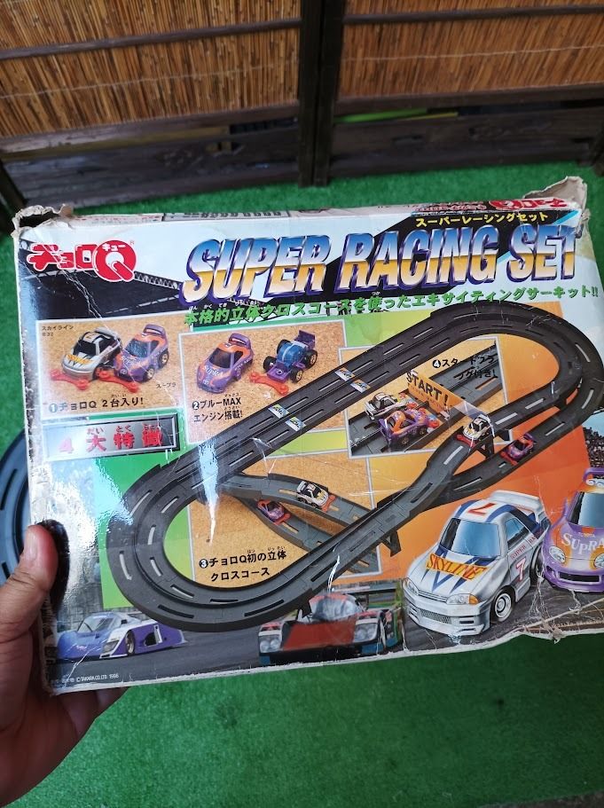 Choro-Q Race Track — Takara (Category: Action & Battle Toys) located in Dasmarinas. Submitted by k3japanstoreph (Listing ID 1450417442, Image 2). Description: FOR SALE Preloved Choro-Q Super Racing Set — Takara Race Track Only · No cars included Excellent condition ✅ As-is, WYSIWYG ✅ ❌ No return, no exchange ₱699 — Mine now, pay now 💳 📍 Dasmarinas, Cavite 🚚 Flash Express / Lalamove / Drop and Go 💳 GCash & BPI #ChoroQ #Takara #SuperRacingSet #