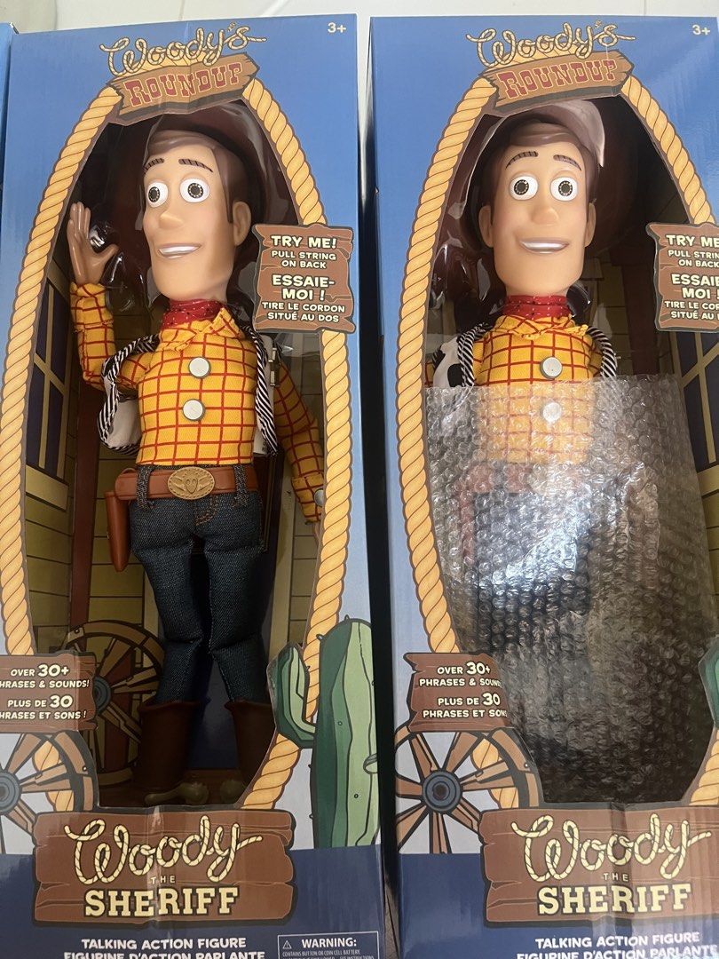 Class A Toy Story Talking Woody (Category: Figurines & Statues) located in Dasmarinas. Submitted by ortcharm (Listing ID 1448147756, Image 2). Description: -Class A Woody and Jessie talking action figures from Toy Story - Part of the collectible Woody's Roundup series - Each figure speaks over 30 phrases and sounds - Simply pull the string on their back to activate speech - A must-have for any dedicated Toy Story fan!.
