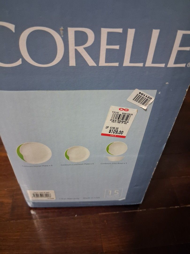 Corelle Contours 15-Piece Dinnerware Set512822682311075841