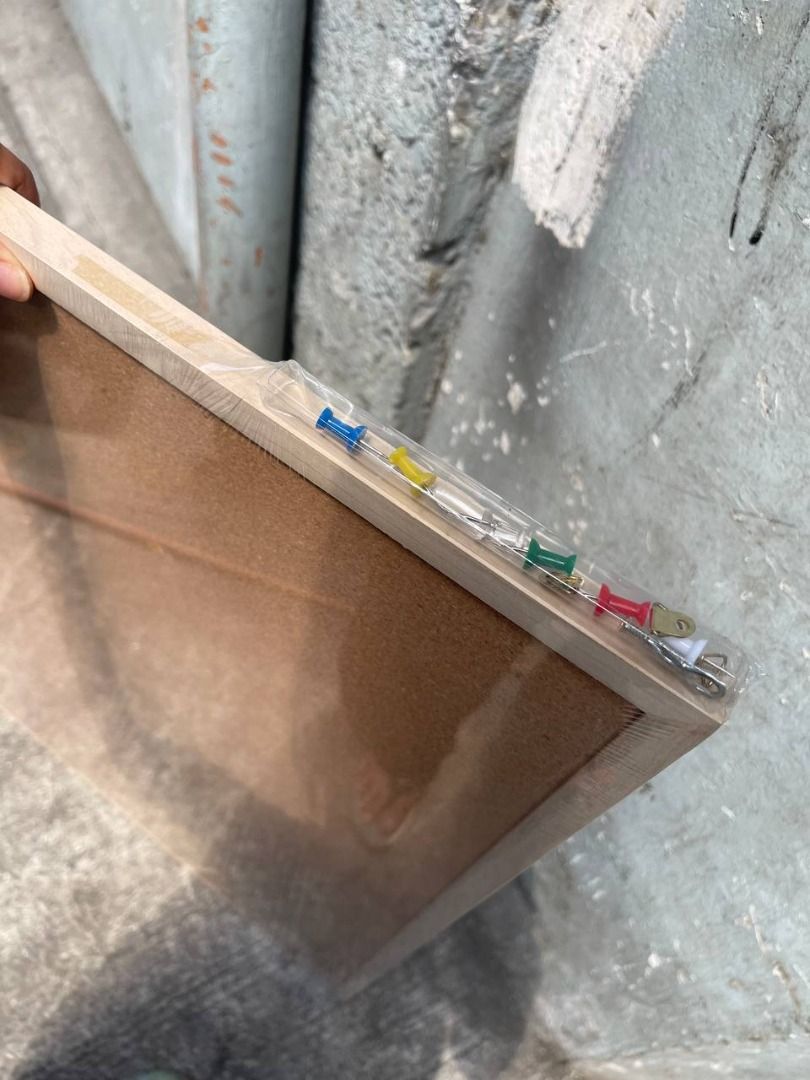 Cork board with wooden frame Specs : 2ft x 3ft (Category: Everything Else Others) located in Manila. Submitted by joeyroque09 (Listing ID 1450376182, Image 3). Description: Cork board with wooden frame Specs : 2ft x 3ft price : 395/pc.