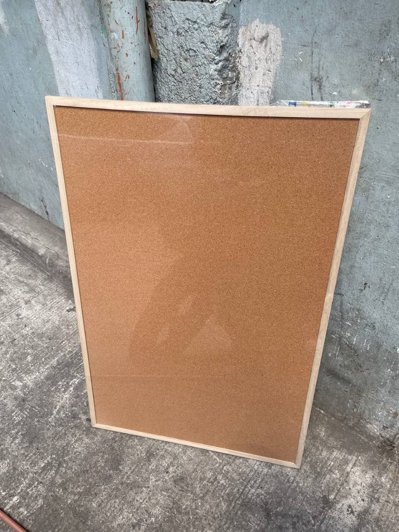Cork board with wooden frame Specs : 2ft x 3ft (Category: Everything Else Others) located in Manila. Submitted by joeyroque09 (Listing ID 1450376182, Image 1). Description: Cork board with wooden frame Specs : 2ft x 3ft price : 395/pc.
