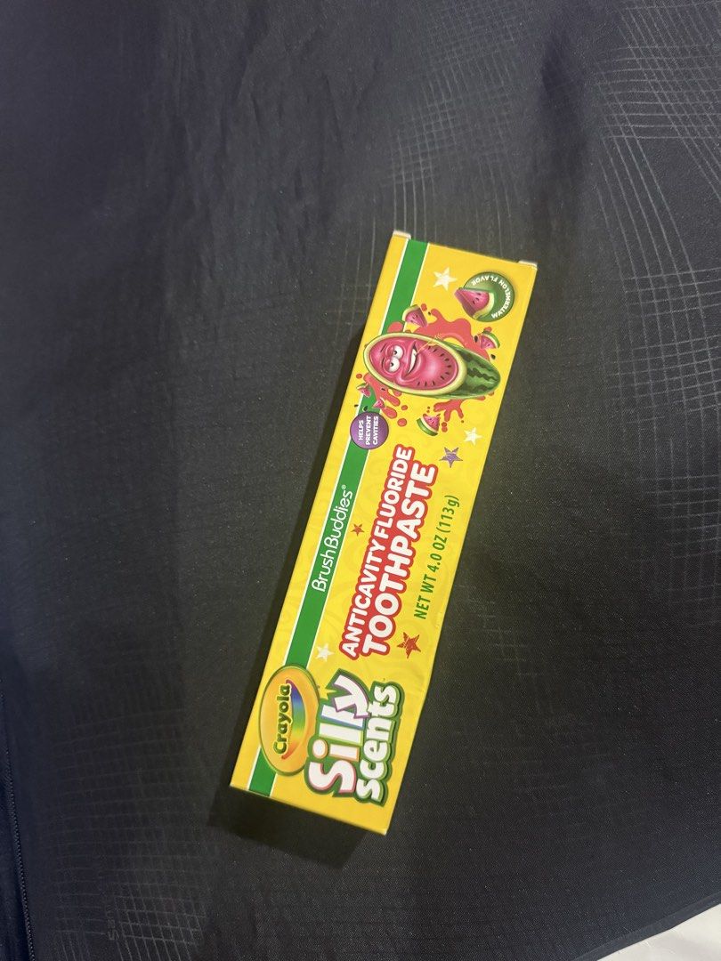 Crayola Silly Scents toothpaste for kids (Category: Baby Toiletries & Grooming) located in Quezon City. Submitted by katieshops (Listing ID 1450321371, Image 3). Description: .