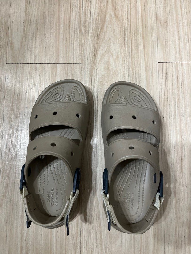 Crocs All-Terrain (Category: Sandals) located in Taguig. Submitted by alex_arreola (Listing ID 1450479242, Image 1). Description: Slightly used Size 7 women, size 5 Mens - Khaki Crocs sandals - Adjustable straps for a perfect fit - Signature Crocs comfort footbed - Durable sole with excellent grip - Ideal for casual wear and outdoor adventures - Easy to clean and maintain.