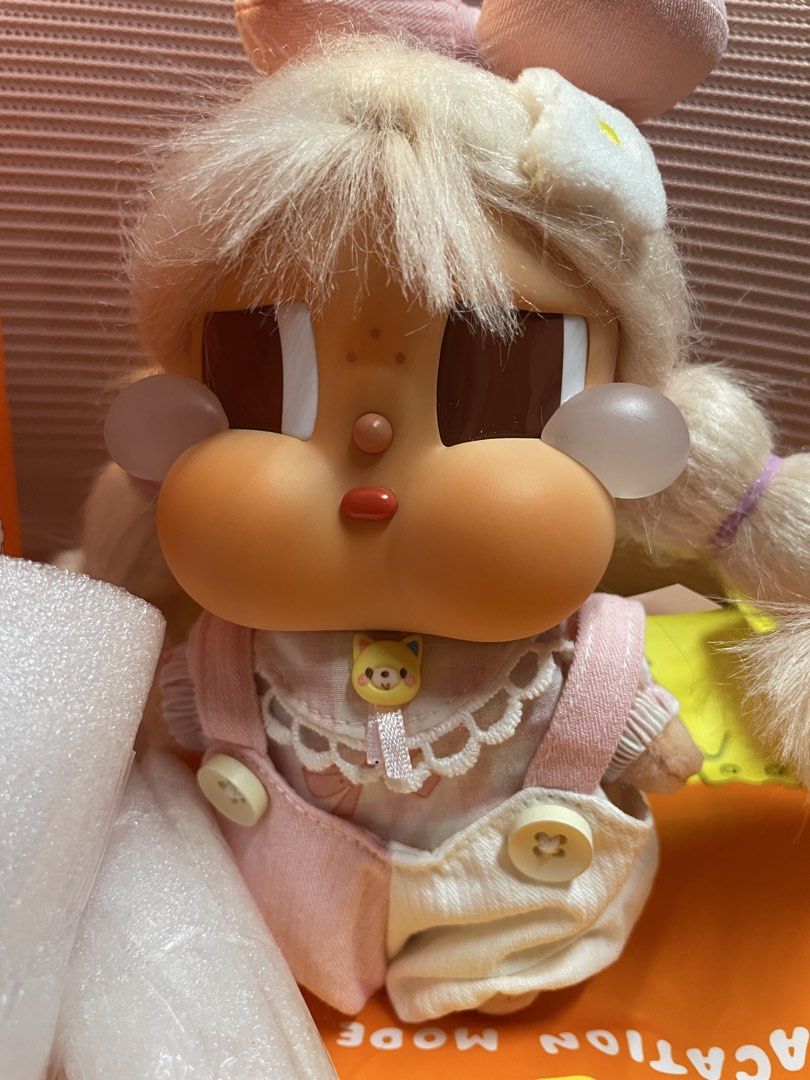 Crybaby chilling on the beach (Category: Designer & Blind Box Toys) located in Mandaluyong City. Submitted by warm_juvieanne (Listing ID 1450463474, Image 2). Description: Cut her hair to give her bangs - Includes vinyl plush pendant - clothes and bow included - Comes with a drawstring bag - Original packaging included Lalamove/grab/jnt Gcash or bank transfer Mandaluyong area.