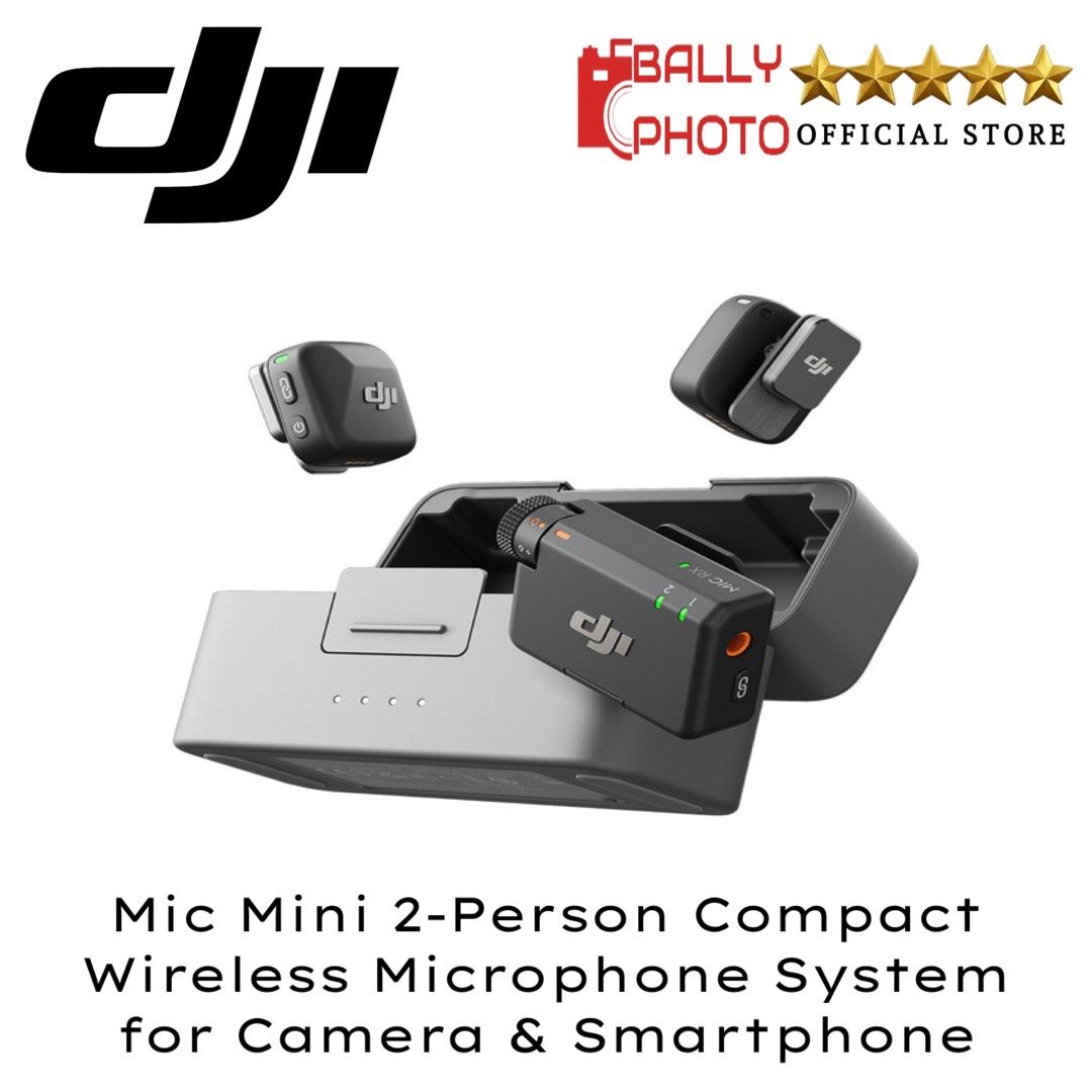 DJI Mic Mini 2 Compact Wireless Microphone System for Camera & Smartphone