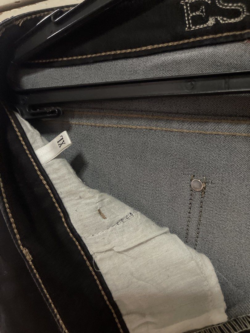 Esprit Black Denim Jeans (Category: Jeans) located in Quezon City. Submitted by lespyjamas (Listing ID 1450405631, Image 3). Description: - Brand: Esprit - Color: Black Denim - Fit: Straight Leg - Closure: Button and Zip - Size: Tag says XL - Ideal for: Everyday wear.