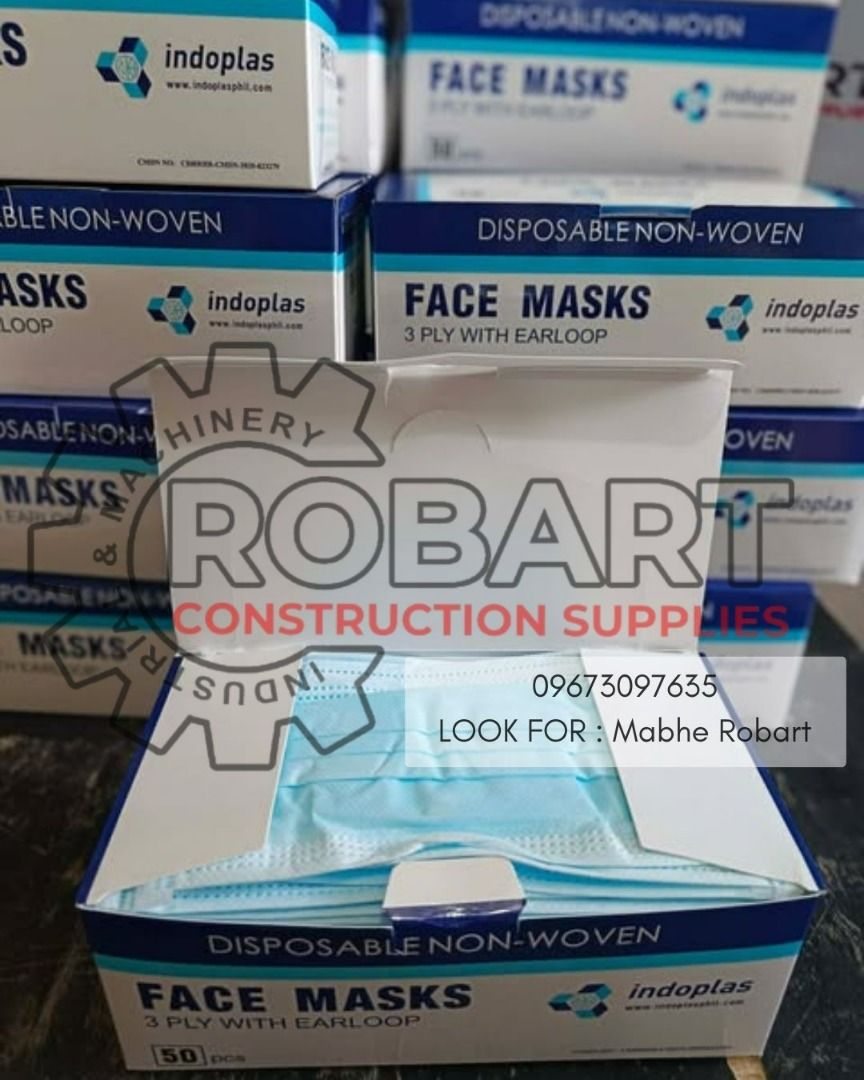 Face Mask Surgical 3Ply, Indoplas (Category: Cleaning Tools & Supplies) located in Caloocan City. Submitted by robartmari68459 (Listing ID 1450387569, Image 2). Description: Face Mask Surgical 3Ply, Indoplas 𝚁𝙾𝙱𝙰𝚁𝚃 𝙲𝙾𝙽𝚂𝚃𝚁𝚄𝙲𝚃𝙸𝙾𝙽 𝚂𝚄𝙿𝙿𝙻𝙸𝙴𝚂 𝙾𝚏𝚏𝚒𝚌𝚎 𝙰𝚍𝚍𝚛𝚎𝚜𝚜: 𝟷𝟺𝟶𝟻 𝚈𝚞𝚜𝚎𝚌𝚘 𝚂𝚝. 𝚂𝚝𝚊 𝙲𝚛𝚞𝚣 𝙼𝚊𝚗𝚒𝚕𝚊 𝚂𝙴𝙽𝙳 𝚄𝚂 𝙼𝙴𝚂𝚂𝙰𝙶𝙴 𝙵𝙾𝚁 𝙸𝙽𝚀𝚄𝙸𝚁𝙸𝙴𝚂 𝙶𝚕𝚋𝚎 - (𝟶𝟿𝟼𝟽𝟹𝟶𝟿𝟽𝟼𝟹𝟻) 𝚅𝚒𝚋𝚛 -