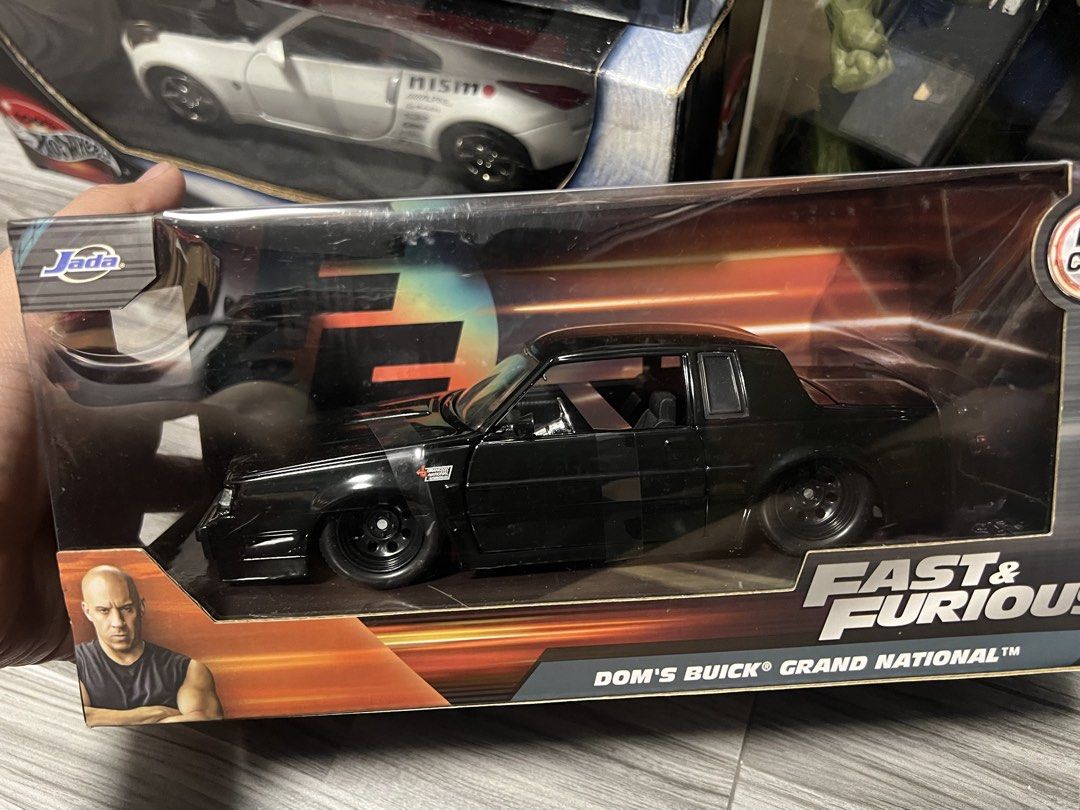 Fast & Furious Jada Diecast Cars - Multiple Models (Category: Vehicle & Diecast Models) located in Manila. Submitted by thegreyhousemarket (Listing ID 1450514295, Image 3). Description: ₱1450 each - Set of Fast & Furious Jada diecast cars - Includes: 1989 Ford Mustang GT, 2023 Nissan Z, Dom's Buick Grand National - Perfect for collectors and fans of the Fast & Furious franchise - All cars are in their original, unopened packaging.
