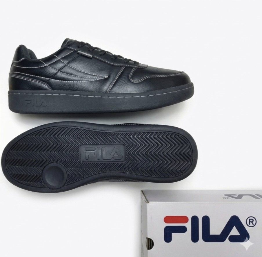 FILA Highminds Black Leather Sneakers (Category: Sneakers) located in Cavite. Submitted by kurtell (Listing ID 1450477416, Image 1). Description: •FILA x HGHMNDS Heritage Aged Shoes (Brand New / No Box)• 🔥 FILA X HGHMNDS "Pursuit In Motion" Limited Edition 🔥 Looking for this rare pair? Get this authentic and limited-edition FILA x HGHMNDS collaboration sneaker for a great deal! Perfect for streetwear looks and very hard to find in brand-new con