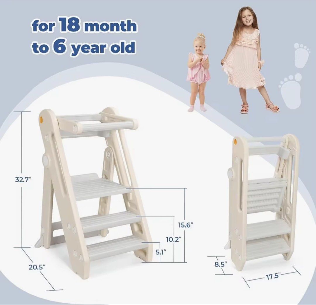 Foldable learning tower Step Stool Ladder513080842844252161