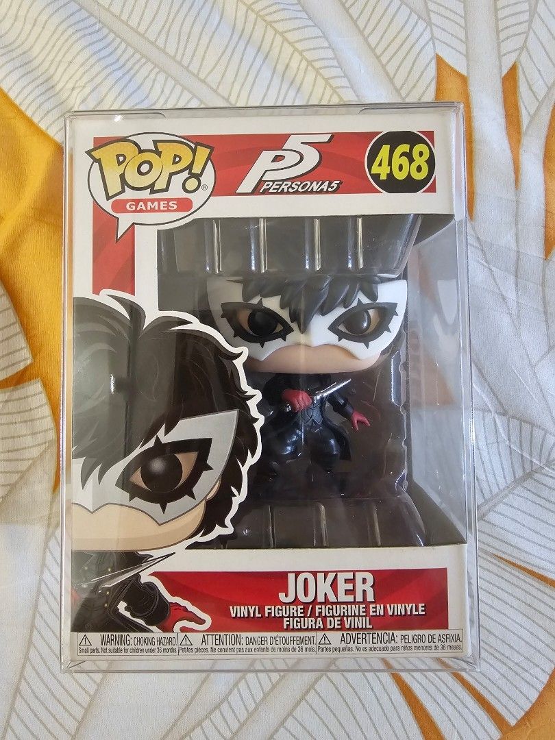 Funko Pop! Persona 5 Joker & Skull Figures (Category: Designer & Blind Box Toys) located in Makati City. Submitted by pterotidy (Listing ID 1445713244, Image 3). Description: - Selling 2 Funko Pop! figures from Persona 5. - Includes Joker (468) and Skull (469). - Both figures are in their original, unopened boxes. -these are my doubles from the set -send me a message if you want more photos.