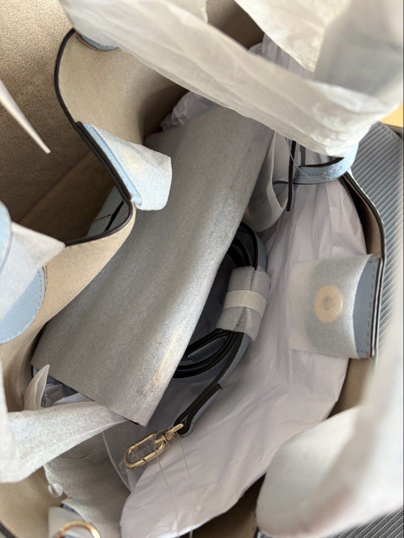 Furla Tote Bag Light Blue Leather (Category: Luxury Bags & Wallets) located in Angeles City. Submitted by annedrc (Listing ID 1450362478, Image 2). Description: - Authentic Light Blue Furla Tote Bag - Large - Genuine Pebbled Leather - Comes with Detachable Strap - Includes Matching Pouch - Elegant Gold Hardware Details - Brand New with Tag Still Attached - Perfect for Everyday Use.