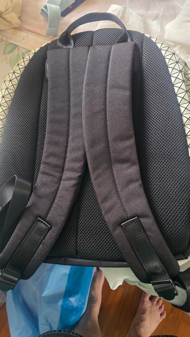 Geometric Pattern Backpack (Category: Backpacks) located in Singapore. Submitted by kiasu123 (Listing ID 1450465068, Image 2). Description: - Eye-catching geometric pattern on the front. - Comfortable black padded straps and back panel. - Standard backpack size, suitable for everyday use. - Ideal for travel with ample interior space..