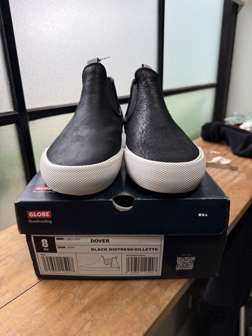 Globe Skateboarding Austyn Gillete Dover size 8 (Category: Casual Shoes) located in Bacolod City. Submitted by the_grey (Listing ID 1450527470, Image 3). Description: Globe Skateboarding Austyn Gillete Dover in Distressed Black Leather size 8US Brand new/unused complete box/papers Shipping Cost shouldered by buyer Payments via instapay QR Bpi .