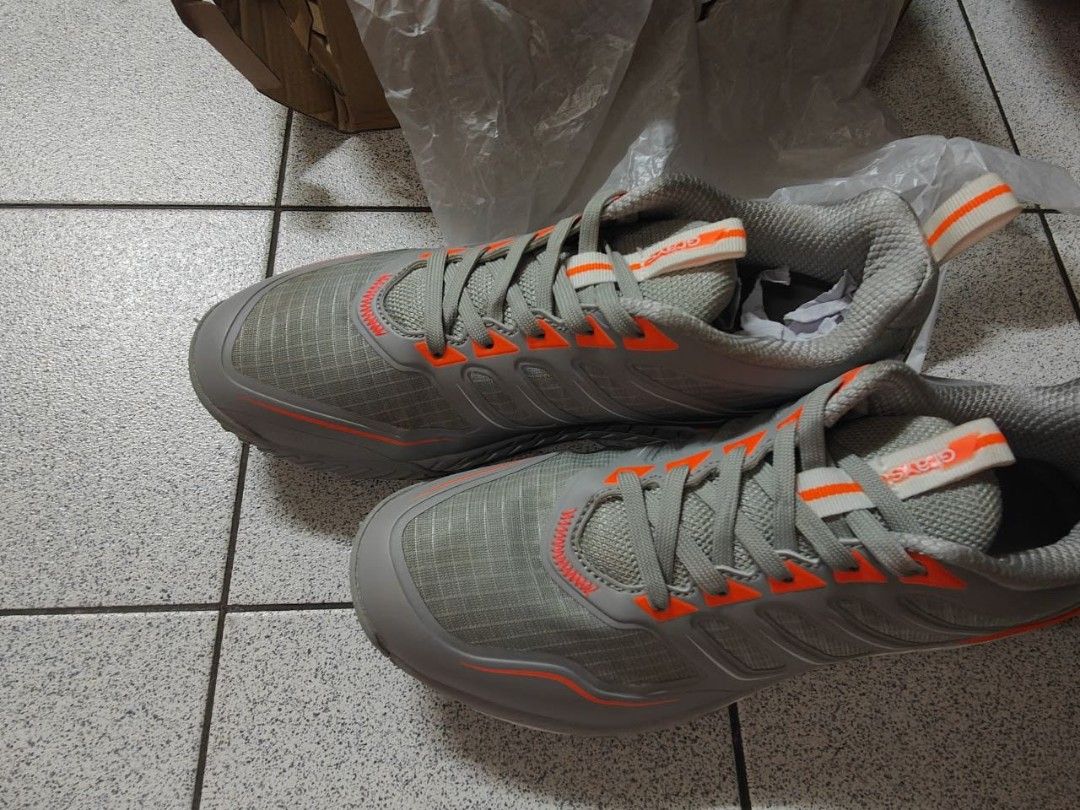 Grays Raid 2.0 Hockey Shoes - Grey UK 8/Eu 42 (Category: Other Sports Equipment and Supplies) located in Kota Kinabalu. Submitted by gwibonn (Listing ID 1450454949, Image 3). Description: Selling because it doesn't fit, too tight on my foot. ( I sized up when buying but still tight. My foot is 26 cm) 📌 ITEM DETAILS & CONDITION: • Condition: 9/10 (Only worn 3 to 4 game) • Color: Grey with an orange ascent. • Size: UK 8 / EU 42 / CM 27.7 • Grips w