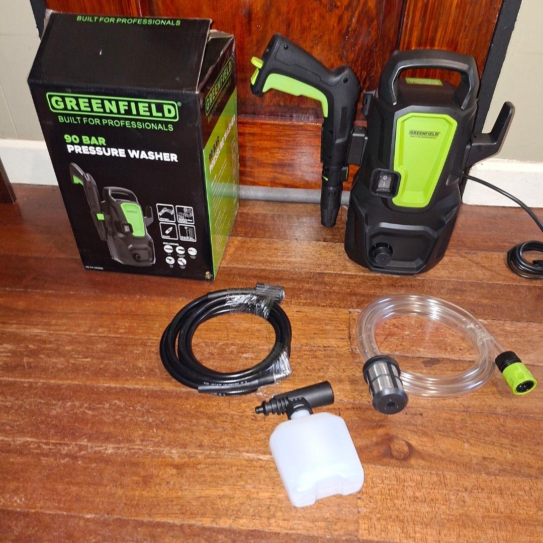 Greebfield 90 bar pressure washer cleaner (Category: Other Kitchen Appliances) located in Pasig City. Submitted by thethinkers (Listing ID 1450375608, Image 3). Description: .