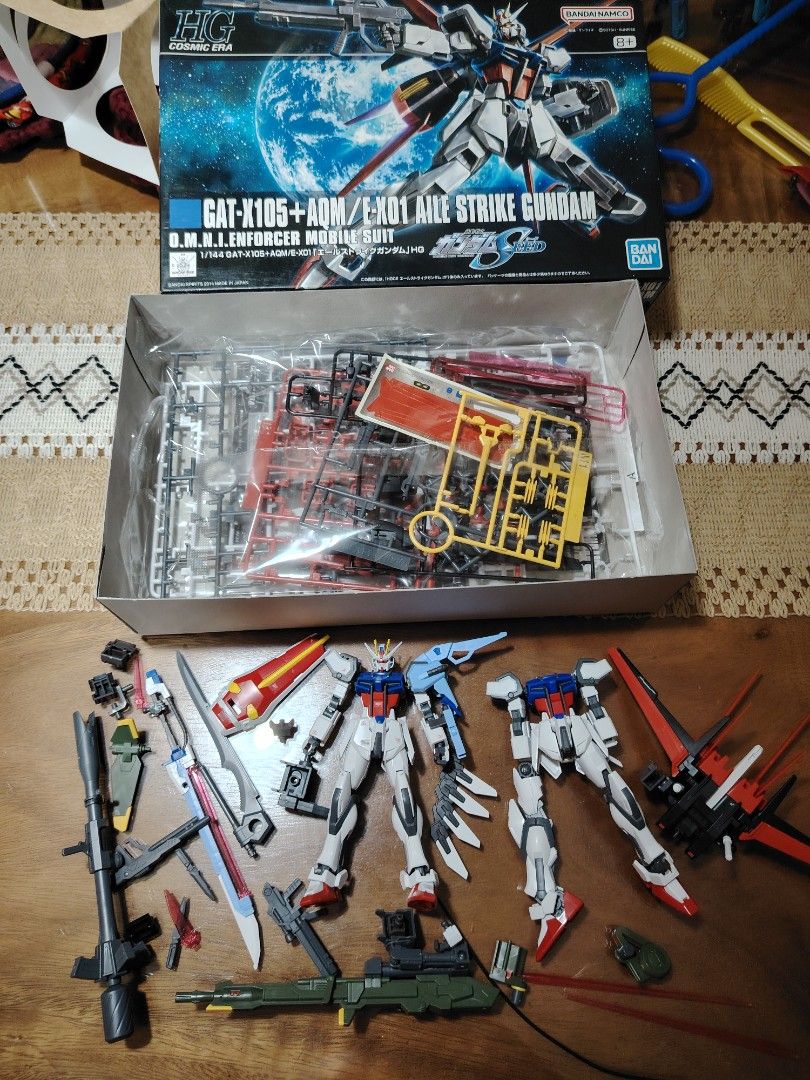 Gunpla for sale built (Category: Gundam & Model Kits) located in Marikina City. Submitted by tems19 (Listing ID 1450344723, Image 2). Description: Gunpla for sale all built Price and details indicated Built HG Kits: Take all 2.5k Price indicated if per kit HG Gundam Mk II (AEUG) - 600 Complete No Issues HGCE Aile Strike Gundam - 1k Complete No issues Yung MS lang ang Built, unbuilt yung aile pack and weaps With Option Set 1 and 2 (Built) para mag