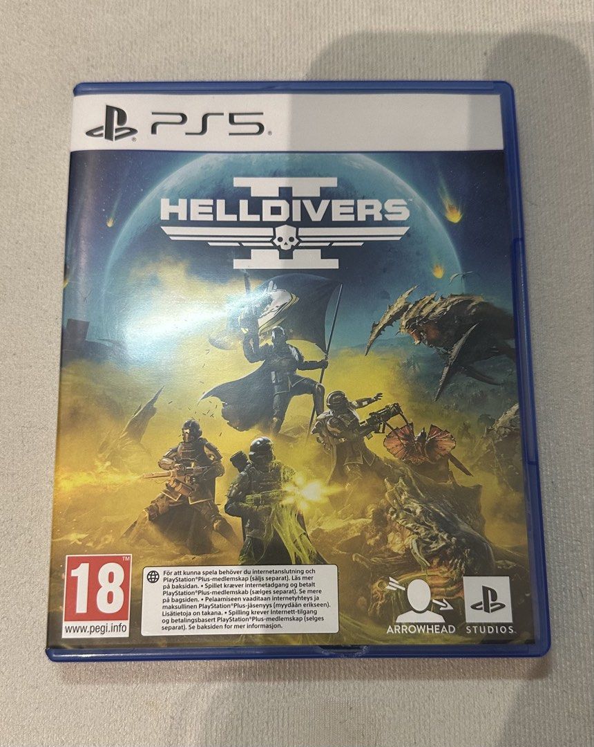 Helldivers 2 (Category: PlayStation) located in Melaka Tengah. Submitted by danishgrain (Listing ID 1450498195, Image 1). Description: No scratches✅ No dust ✅ Buy now, I post J&T same day✅ DFOD only‼️.