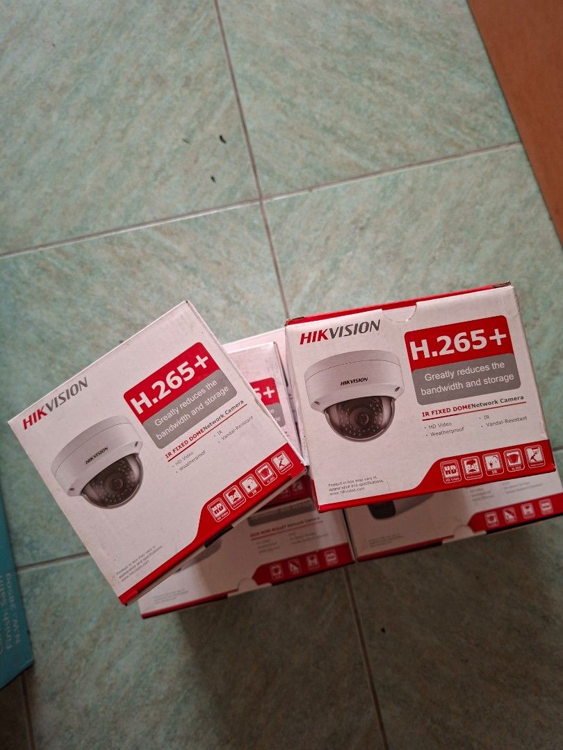 Hikvision H.265+ IR Fixed Dome Network Camera (Category: Security Systems & CCTV Cameras) located in Las Pinas. Submitted by jirvuuu (Listing ID 1450527093, Image 2). Description: - Hikvision Dome Camera - H.265+ compression for efficient bandwidth and storage - IR fixed dome for clear night vision - Ideal for security applications - Brand new, boxed and ready to ship.