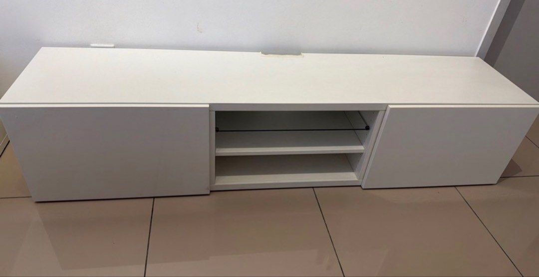 Ikea Besta TV Cabinet (Category: Shelves, Cabinets & Racks) located in Sungai Buloh. Submitted by elleshfq (Listing ID 1450325505, Image 1). Description: cabinet for sell as per photo attach self pickup .