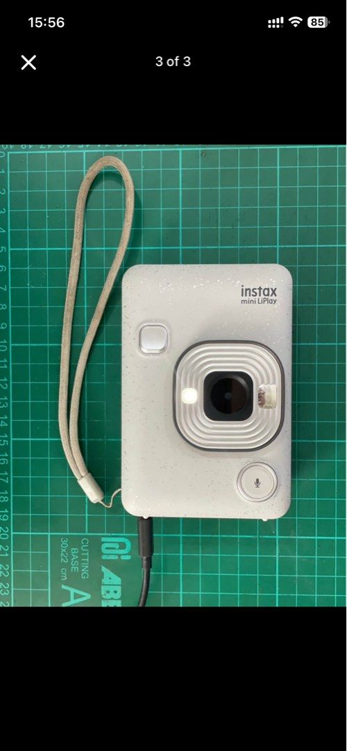 Instax Mini LiPlay Digital/Instant Camera (Stone White) (Category: Cameras) located in Manila. Submitted by ykjstn (Listing ID 1450400805, Image 1). Description: FS/LFB Instax Mini LiPlay (Stone White) Hybrid Digital/Instant Camera Php 6,500 - 📍UP Diliman/QC or Makati CBD Condition: minor signs of wear (light scratches/scuffs on the small selfie mirror: does not affect image quality) Includes Instax Mini LiPlay Unit (Stone White) with Hand Strap