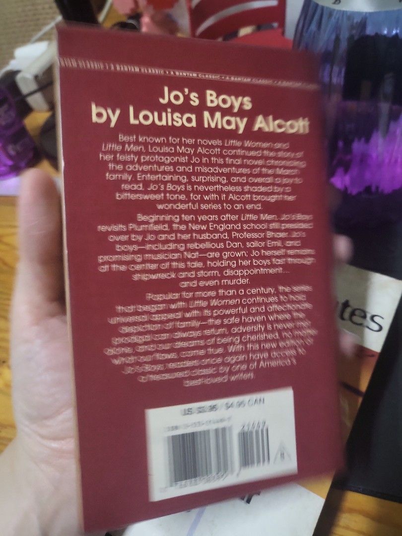 Jo's Boys by Louisa May Alcott (Category: Storybooks) located in Caloocan City. Submitted by lynette1977 (Listing ID 1450352969, Image 2). Description: - Classic novel: Jo's Boys by Louisa May Alcott - Sequel to the beloved Little Women story - Follows the adventures of Jo and her family - Features yellowed pages, indicating an older, collectible copy - Perfect for fans of classic literature and Louisa May Alcott.