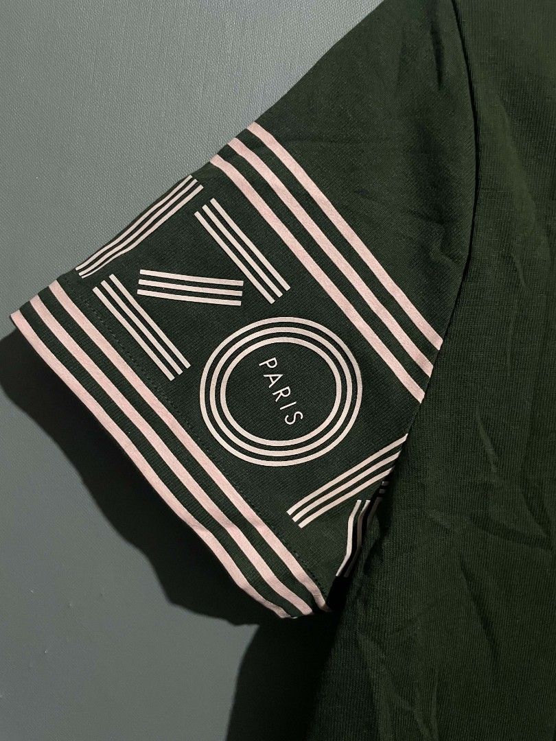 Kenzo Paris Sleeve Band Tee (Category: Tshirts & Polo Shirts ) located in Manila. Submitted by thriftinglikewise (Listing ID 1450496481, Image 3). Description: WIDTH 18 LENGTH 24 SIZE SMALL ON TAG Asnew Condition Color Rate 9.7/10.