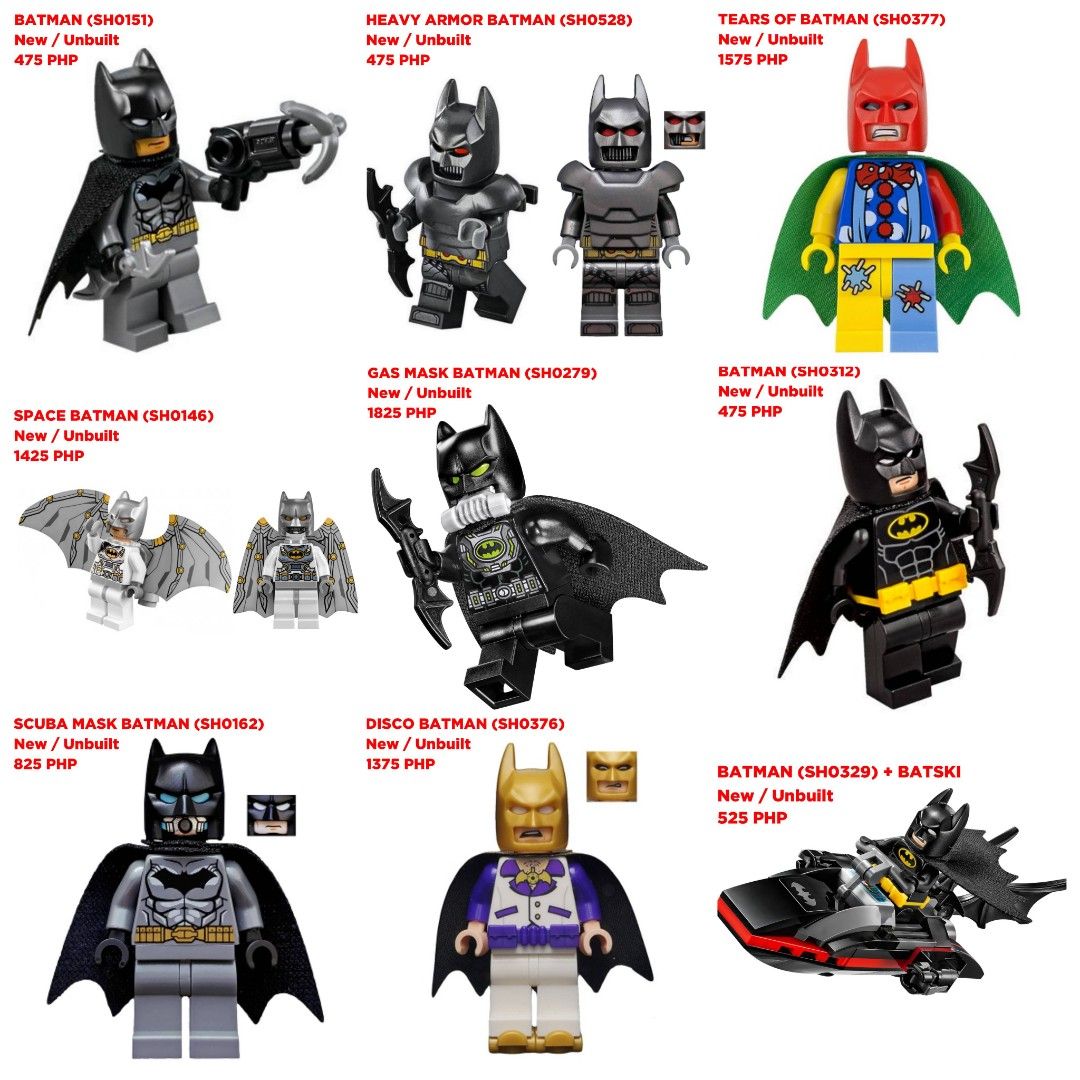 LEGO DC MINIFIGURES BATCH 1 (Category: Lego & Building Sets) located in Quezon City. Submitted by pupaj (Listing ID 1450509296, Image 1). Description: LOCATION: Batasan QC area SHIPPING: Via Grab / Lalamove / GoGo Xpress / LBC / ABest Express / J&T Buyer can suggest other shipping options upon negotiation Shipping fee c/o buyer MODE OF PAYMENT: Via BDO / GCash / Maya / COD Item is cross-posted PM for inquiries.