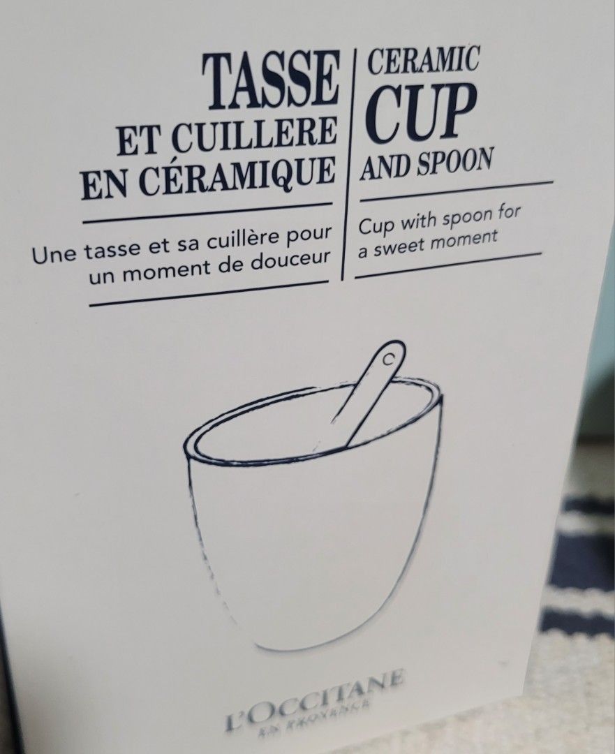 L'occitane Ceramic Cup with spoon512818211477278720