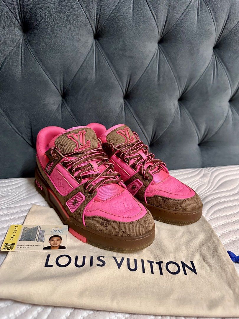 Louis Vuitton Trainer Sneakers (Category: Sneakers & Footwear) located in Quezon City. Submitted by _legitAF (Listing ID 1450356319, Image 2). Description: For sale only!! RARE Colorway Louis Vuitton Trainer Sneaker LV 7 (Fits 9-9.5US) 9.3/10 Condition With Dustbag Retails around 80k Authentic Money back!! Meet up preferably in Sun Residences Condo, QC area .