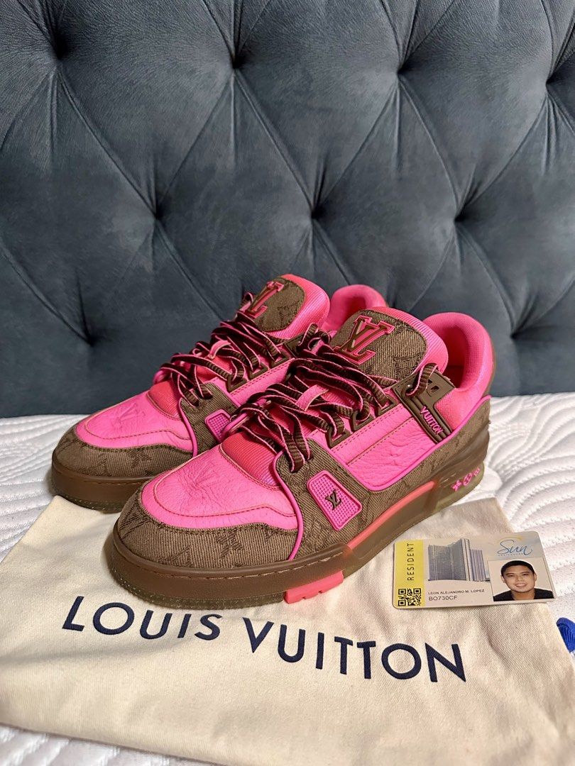 Louis Vuitton Trainer Sneakers (Category: Sneakers & Footwear) located in Quezon City. Submitted by _legitAF (Listing ID 1450356319, Image 1). Description: For sale only!! RARE Colorway Louis Vuitton Trainer Sneaker LV 7 (Fits 9-9.5US) 9.3/10 Condition With Dustbag Retails around 80k Authentic Money back!! Meet up preferably in Sun Residences Condo, QC area .