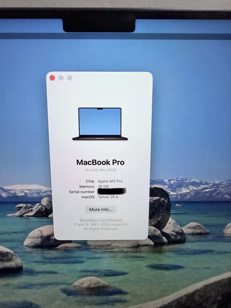MacBook Pro 14-inch Apple M3 Pro Chips, Computers & Tech, Laptops