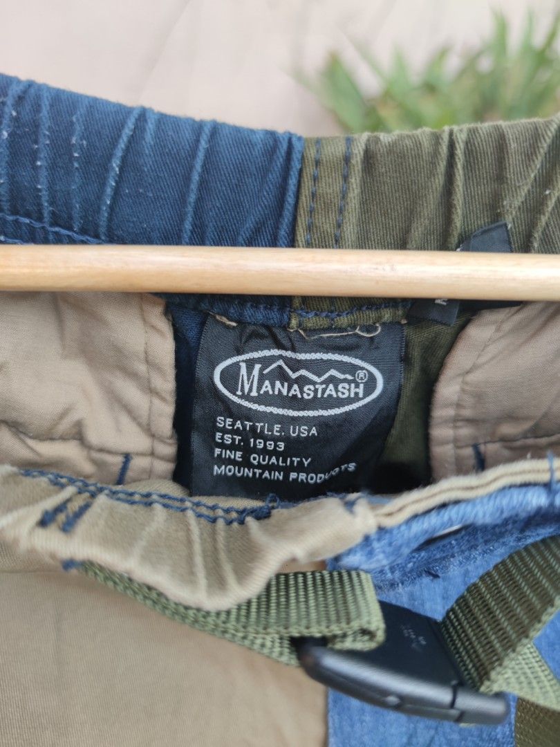 Manastash Patchwork Shorts (Category: Shorts) located in Pasig City. Submitted by ftwind (Listing ID 1450326744, Image 3). Description: - fits 30 to 32 - adjustable waistband - ykk zipper - colorway 💯🔥 - Made in Seattle, USA .