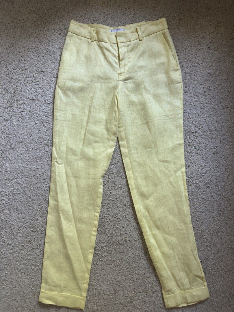 Mango butter yellow linen pants (Category: Other Bottoms) located in San Simon. Submitted by katechicha96 (Listing ID 1450333776, Image 2). Description: .