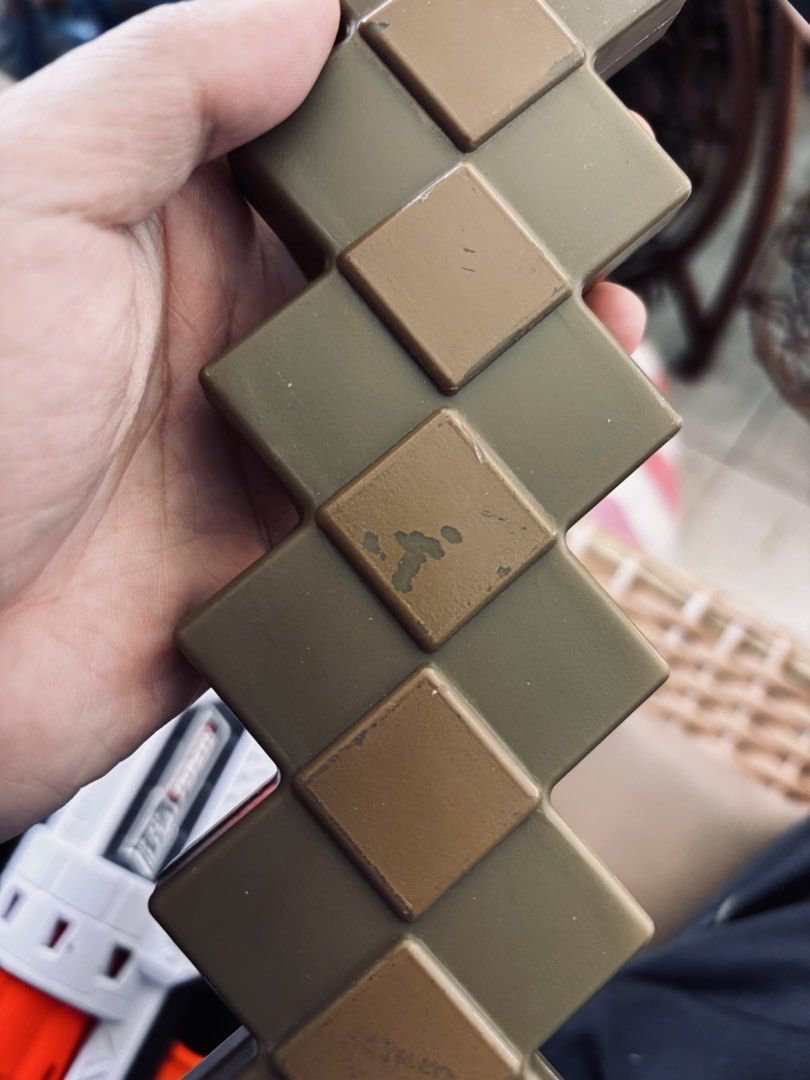 Minecraft Diamond Pickaxe (Category: In-Game Products) located in Manila. Submitted by millenial_cabinet (Listing ID 1450354515, Image 3). Description: -With minor dents -40 cm long and 29 cm wide.