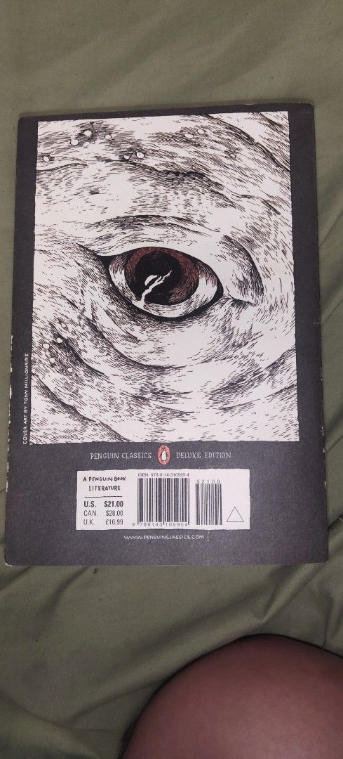 Moby-Dick; or, The Whale Penguin Classics Deluxe Edition (Category: Storybooks) located in Quezon City. Submitted by phick (Listing ID 1450410651, Image 2). Description: - Moby-Dick; or, The Whale by Herman Melville - Penguin Classics Deluxe Edition - Hardcover with striking cover design - Foreword by Nathaniel Philbrick - Pages are clean and well-preserved.