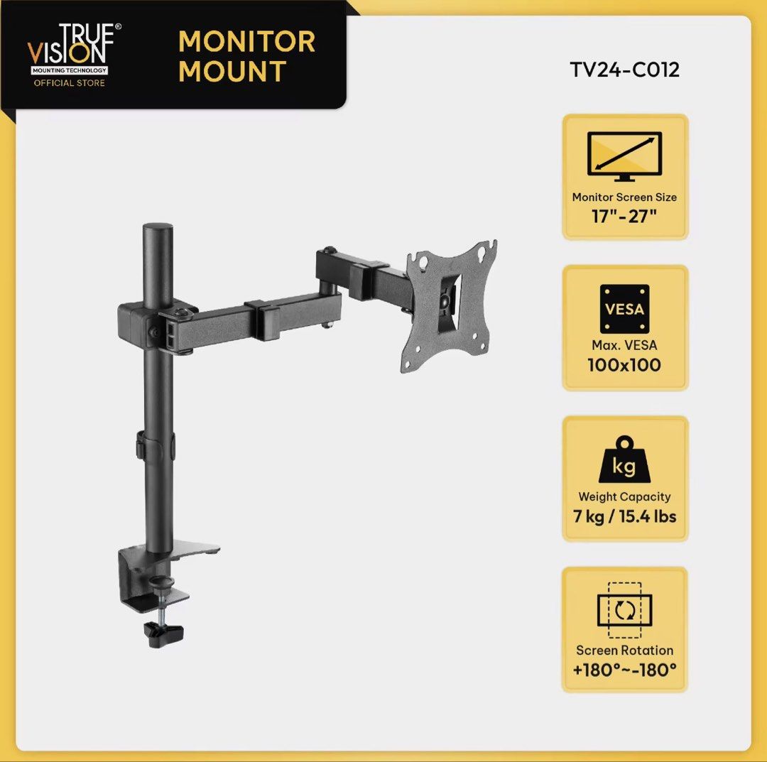 Monitor Mount (Category: Mounts & Holders) located in Manila. Submitted by jack22.wind (Listing ID 1450328443, Image 1). Description: I bought this for 1490 but used it only for less than a mount. RFS: Moving out This is still negotiable .