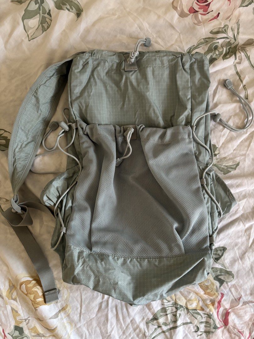 MUJI Water Repellent Ripstop Backpack (Category: Backpacks) located in Quezon City. Submitted by jenos (Listing ID 1450379694, Image 2). Description: - Light blue MUJI backpack SRP 1950 No flaws!.