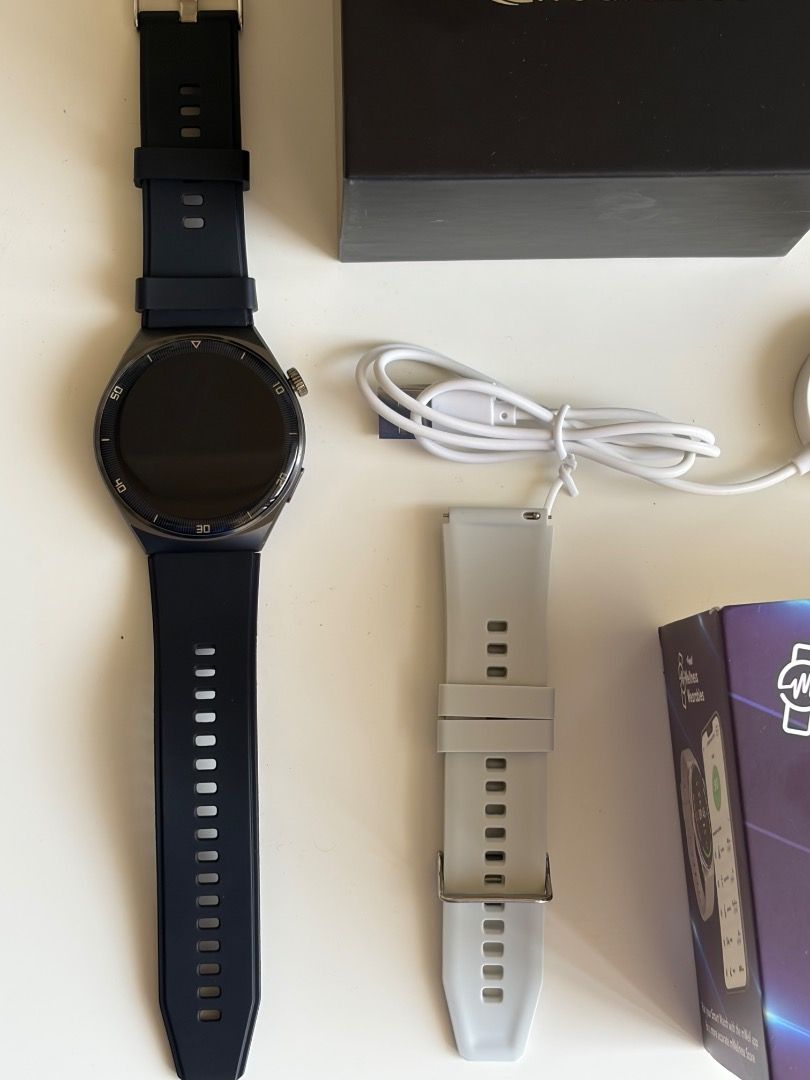 Mwell Smart Watch (Category: Wearables & Smart Watches) located in Caloocan City. Submitted by katherinep18635 (Listing ID 1450354447, Image 2). Description: Brand New Mwell Smart Watch ✔️Complete Inclusion Charger With extra strap Unboxed only to check if working. But never been used. .