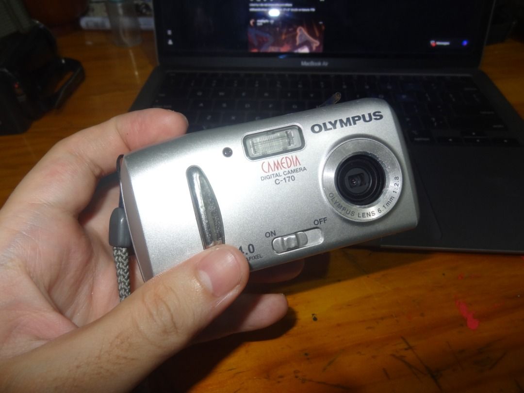 Olympus CAMEDIA Digital Camera C-170 Silver (Category: Cameras) located in Las Pinas. Submitted by palancaren (Listing ID 1450481741, Image 2). Description: Olympus Camedia C-170 This digicam unit is well-maintained, smooth, fully functional, and ready to use. Features: • 4.0 mega pixels • 36.7mm 1:2.8 AF lens (35mm camera equivalent) • 4x digital zoom • 14MB internal memory plus xD-Picture Card slot • 3.8cm / 1.5 inch LCD monitor • 7 scene progr