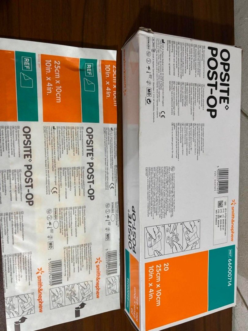 Opsite post-op (Category: Medical Supplies & Tools) located in Manila. Submitted by jecelj_295c8a (Listing ID 1450413125, Image 3). Description: All size waterproof dressing pad opsite.