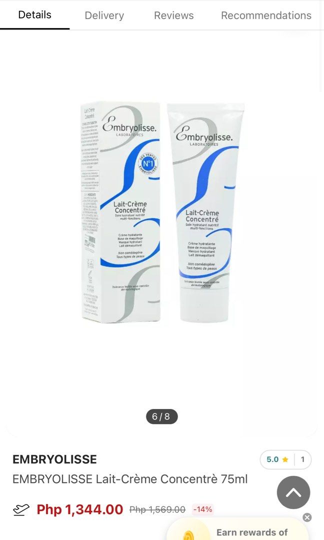 Original embryolisse lait crème concrete 75mL (Category: Face Care) located in Manila. Submitted by baeshop16 (Listing ID 1450514010, Image 3). Description: 1500+ srp From US 🇺🇸.