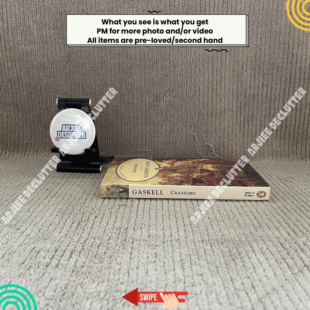 Penguin Popular Classics Cranford - Elizabeth Gaskell (Category: Storybooks) located in Tayabas. Submitted by arjieedeclutter (Listing ID 1450518744, Image 2). Description: 📢PLEASE READ 🧾MOP: Gcash (PAYMENT FIRST) 📦MOD: 📌🍊 and ⚫️ app for SHIPPING CHECK OUT ONLY WITHOUT INSURANCE (Declared basket value + Shipping Fee = Total Shipping Fee) 📌J&T (direct) WITH INSURANCE for SHIPPING ONLY 📌LBC COD or COP WITH INSURANCE for SHIPPING ONLY Reserva