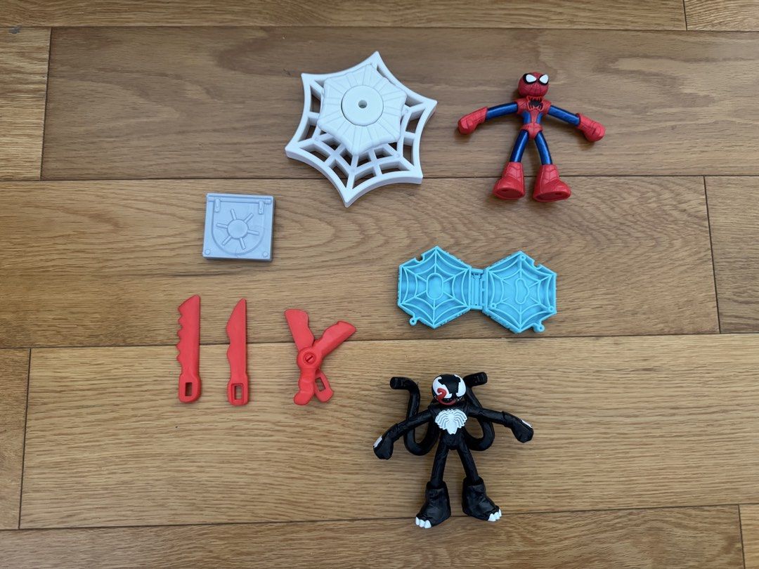 Play-Doh Marvel Spiderman Accessories (Category: Kids Toys) located in Mandaluyong City. Submitted by grmnk (Listing ID 1450374400, Image 2). Description: Please swipe to see actual inclusions (no more box) RFS: Daughter has outgrown her Spiderman phase Originally bought for 1,399 BPI / GCash GGX / Grab / Lalamove from Mandaluyong.