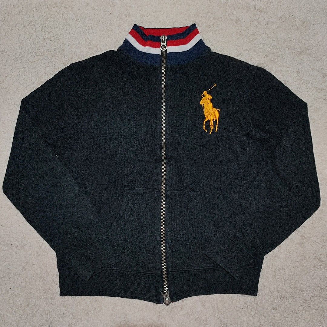 Polo Ralph Lauren Jeans Co. Zip-Up Jacket (Category: Coats, Jackets and Outerwear) located in Manila. Submitted by anthonig (Listing ID 1450470430, Image 1). Description: Length: 21 inches Width: 18 inches Price: 500 negotiable Condition: 9/10 Issues: last photo PM if interested or for inquiries Meetups within MANILA only Can do shipping at buyers expense.