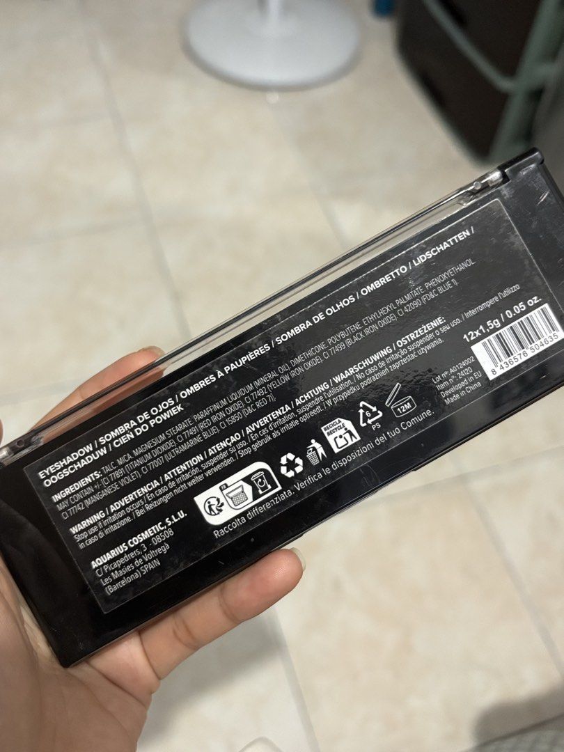 Preloved 12 colors Eyeshadow Palette (Category: Makeup) located in Pasig City. Submitted by adikinsdeclutter (Listing ID 1450381723, Image 3). Description: .