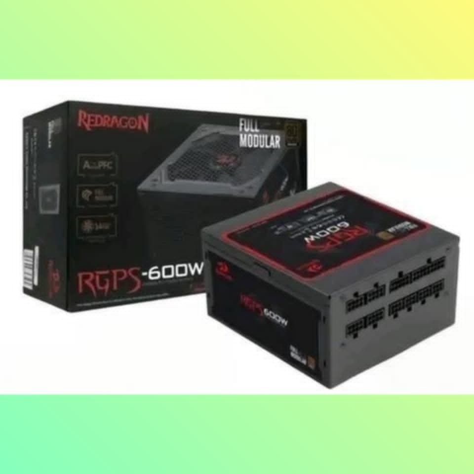 Redragon RGPS-600W Full Modular Power Supply (Category: Computer Parts) located in Caloocan City. Submitted by momof2.boys (Listing ID 1450335399, Image 1). Description: - Redragon RGPS-600W Power Supply Unit - 600W Wattage - Full Modular Design (easier cable management) - Tested and working well - Ideal for PC builds and upgrades - Selling due to system upgrade - Feel free to ask any questions!.